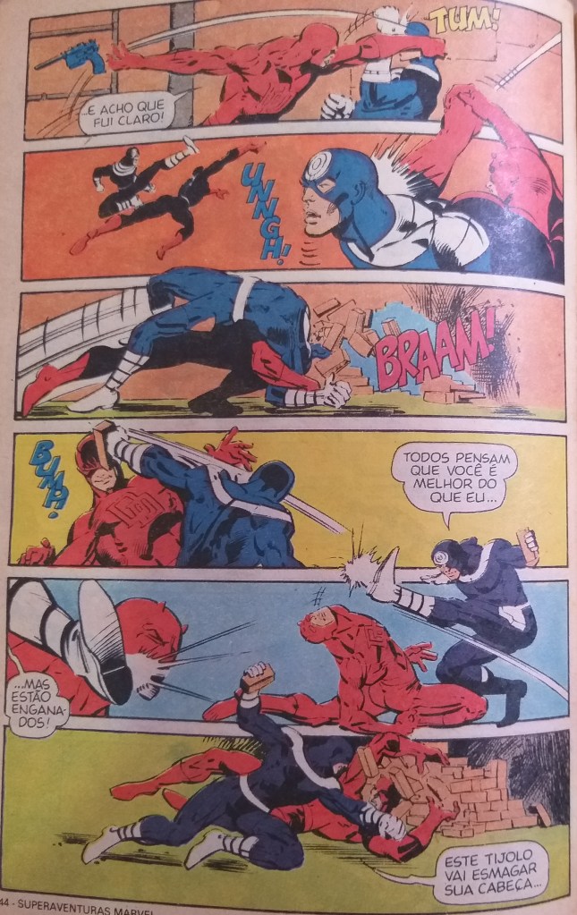 traço dinâmico Frank Miller luta Mercenário Demolidor