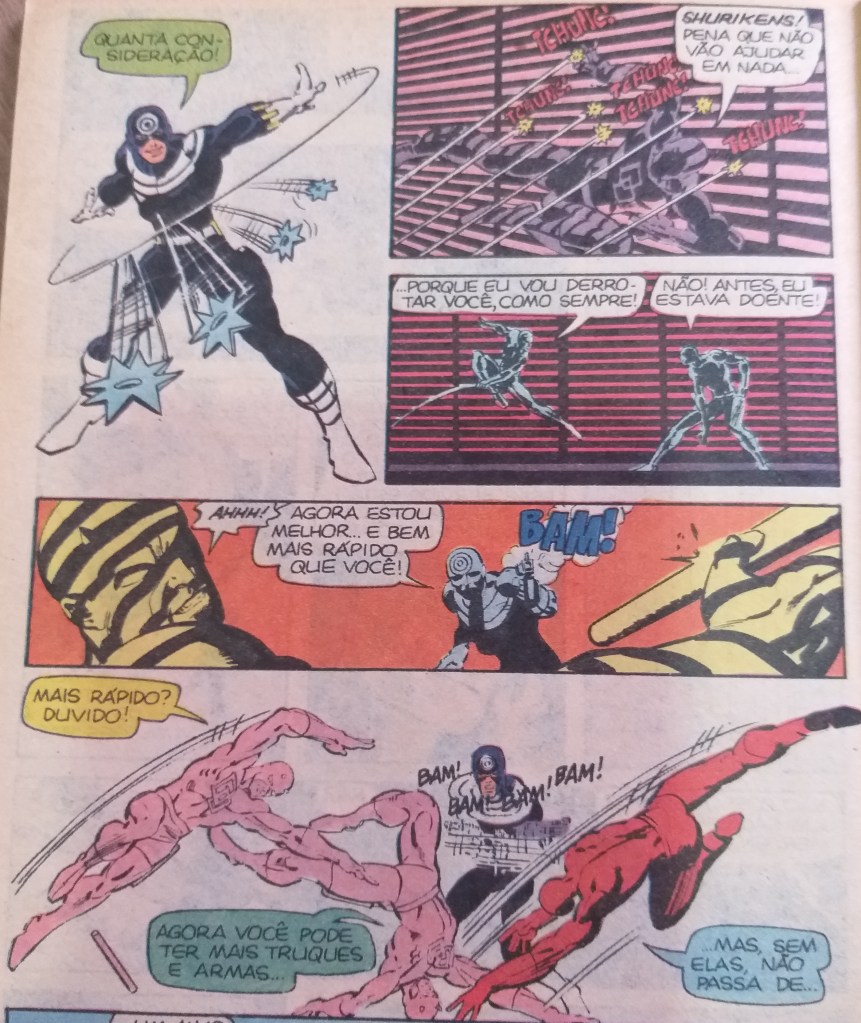 traço dinâmico Frank Miller luta Mercenário Demolidor